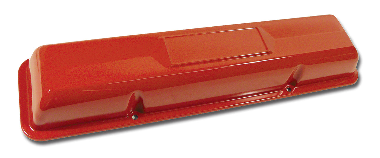1962-1966 Corvette Valve Covers 327 Steel-Orange Paint-37141-Corvette-Store-Online