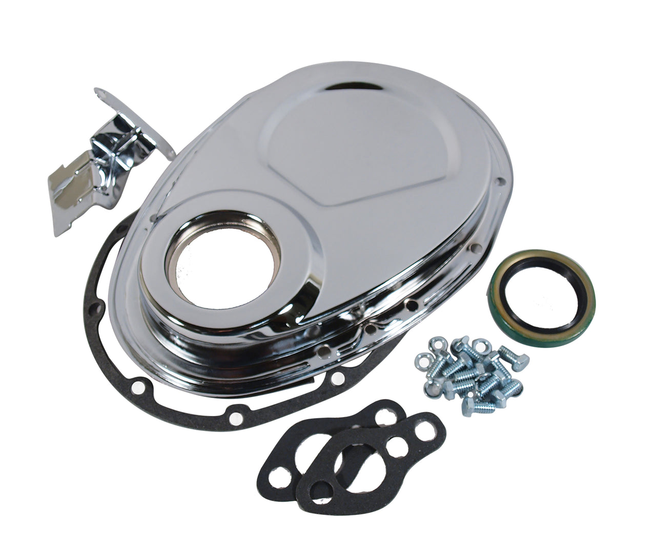1957-1982 Corvette Timing Chain Cover 327 Chrome-37168-Corvette-Store-Online
