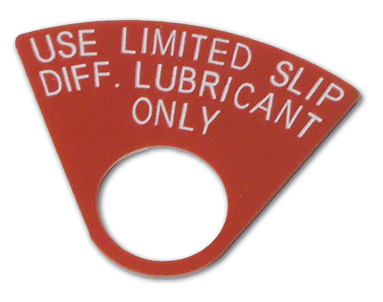 1970-1979 Corvette Tag Rear End Red Positraction-37169-Corvette-Store-Online