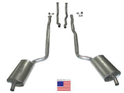 1964-1965 Corvette Exhaust System - 25 Inch - Manual HP W/Welded Secondary Pipe & Muffler-37190-Corvette-Store-Online