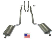 1964-1967 Corvette Exhaust System - 2 Inch - Low HP or Auto W/Welded Secondary Pipe & Muffler-37191-Corvette-Store-Online