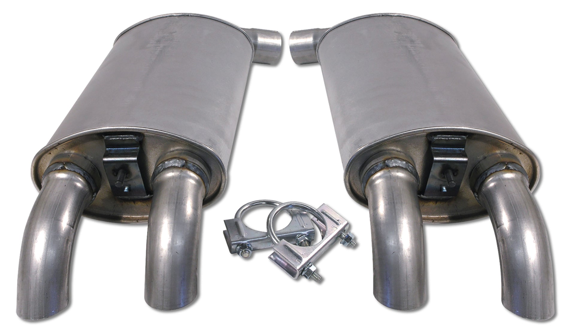 1984-1984 Corvette Mufflers Aluminized W/Tips-37345-Corvette-Store-Online