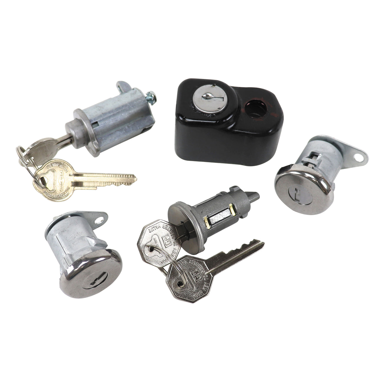 1965-1965 Corvette Lock Set Deluxe-37367-Corvette-Store-Online