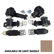 1972-1973 Corvette Seat Belts Lap & Shoulder - Light Saddle-37404-Corvette-Store-Online