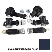 1972-1973 Corvette Seat Belts Lap & Shoulder - Dark Blue-37406-Corvette-Store-Online