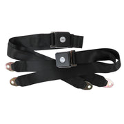 1964-1964 Corvette Seat Belts Bowtie Lift Latch - Black-37410-Corvette-Store-Online