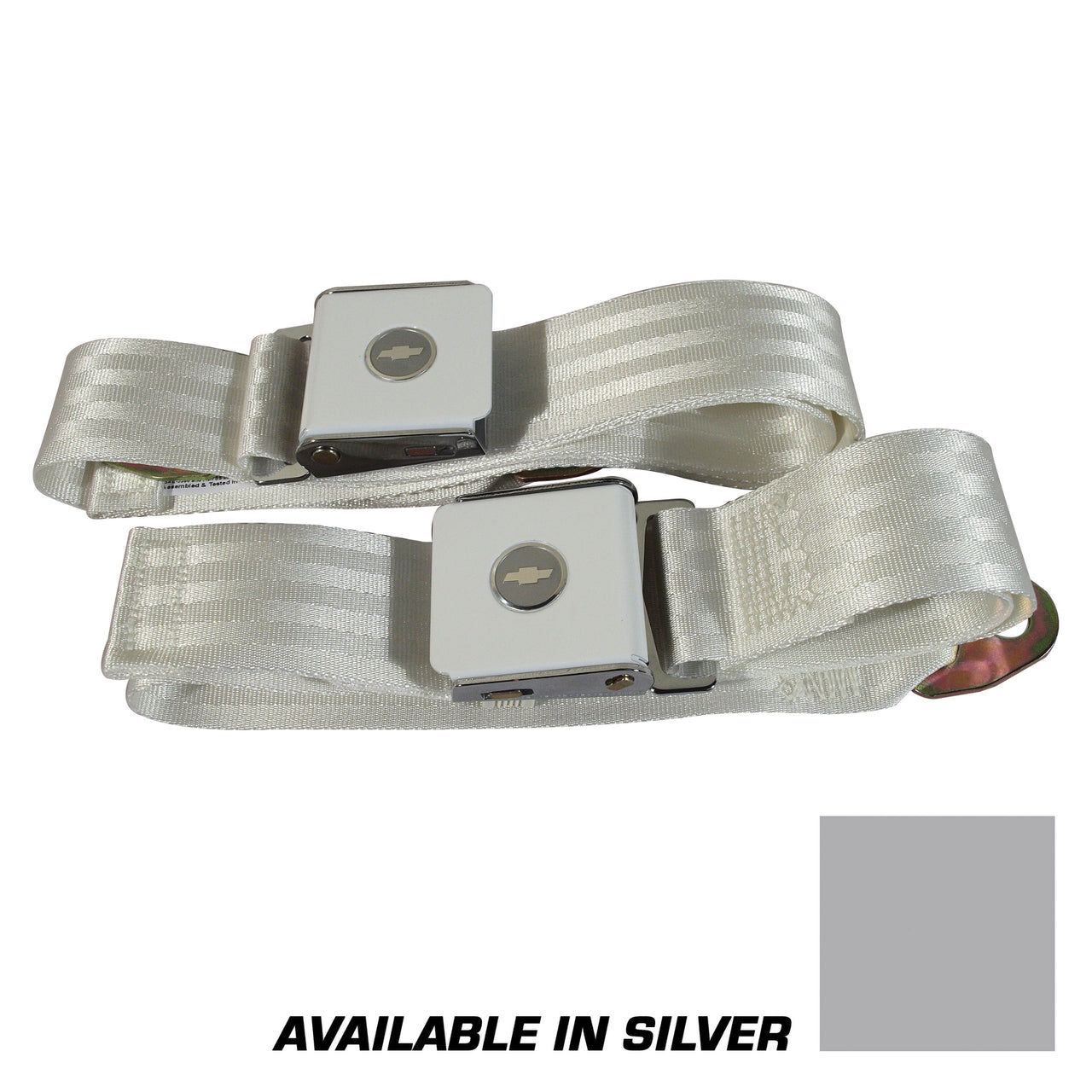 1964-1964 Corvette Seat Belts Lift Latch - Silver-37412-Corvette-Store-Online