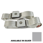 1964-1964 Corvette Seat Belts Lift Latch - Silver-37412-Corvette-Store-Online