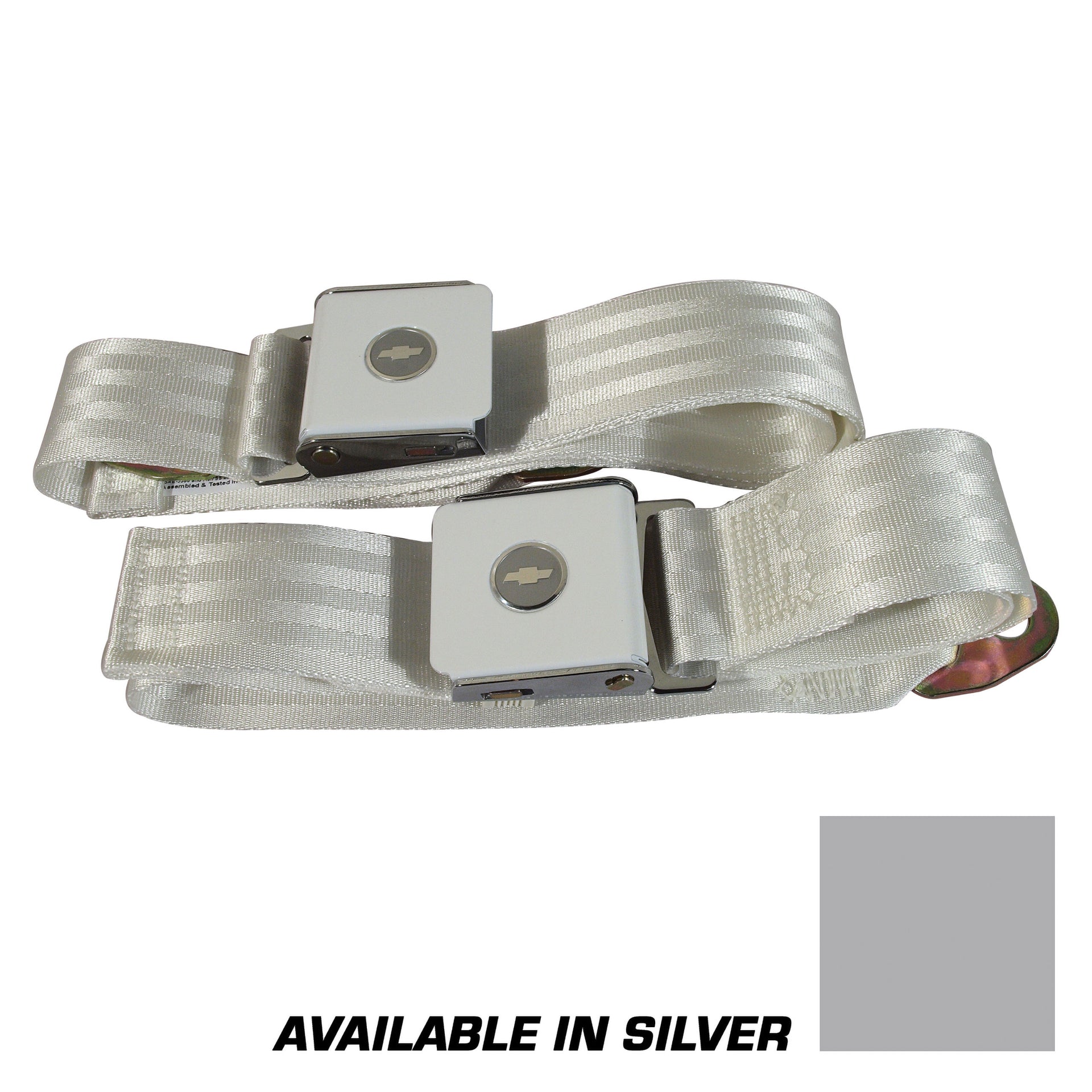 1964-1964 Corvette Seat Belts Lift Latch - Silver-37412-Corvette-Store-Online