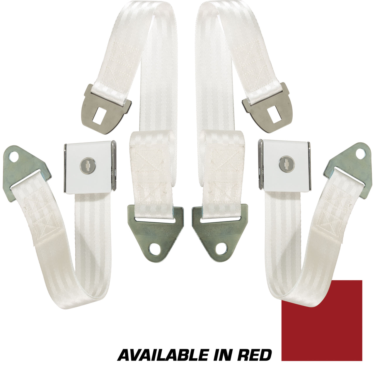 1964-1964 Corvette Seat Belts Lift Latch - Red-37474-Corvette-Store-Online