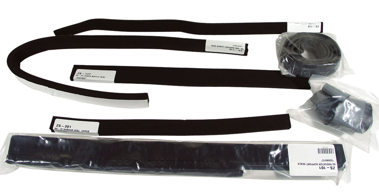1968-1968 Corvette Radiator Support/Shroud Seal Kit 427 Steel-39836-Corvette-Store-Online