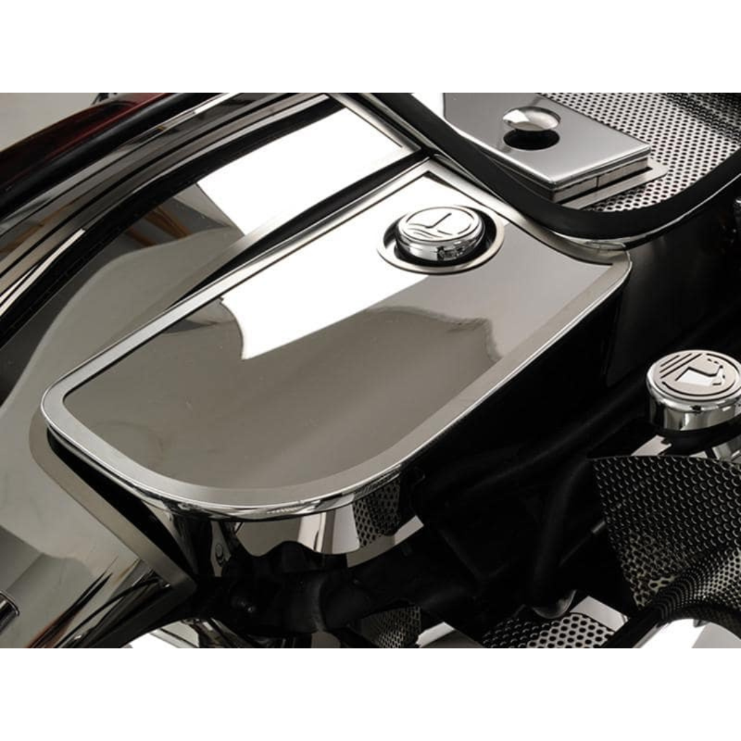 C5 Corvette Water Tank Cover w/ Chrome Cap Cover - Polished Stainless Steel