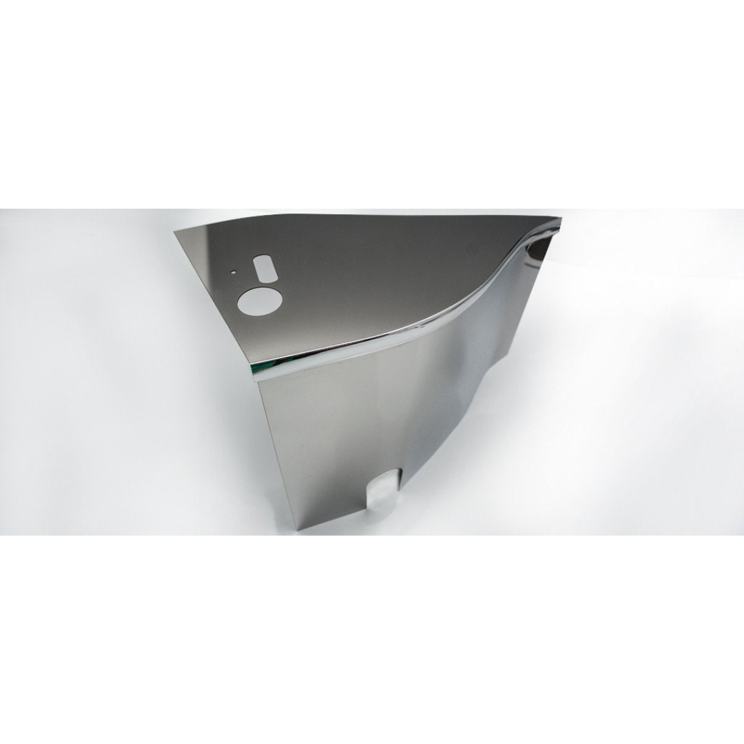 C6 Corvette Z06 and Grand Sport Dry Sump Oil Tank Cover - Perforated Polished Stainless Steel