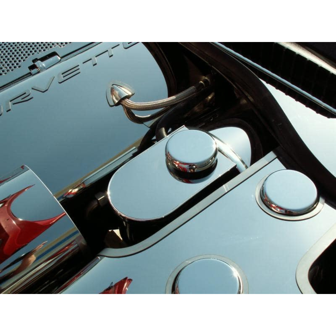 C5 Corvette Brake Booster Cover - Polished Stainless Steel