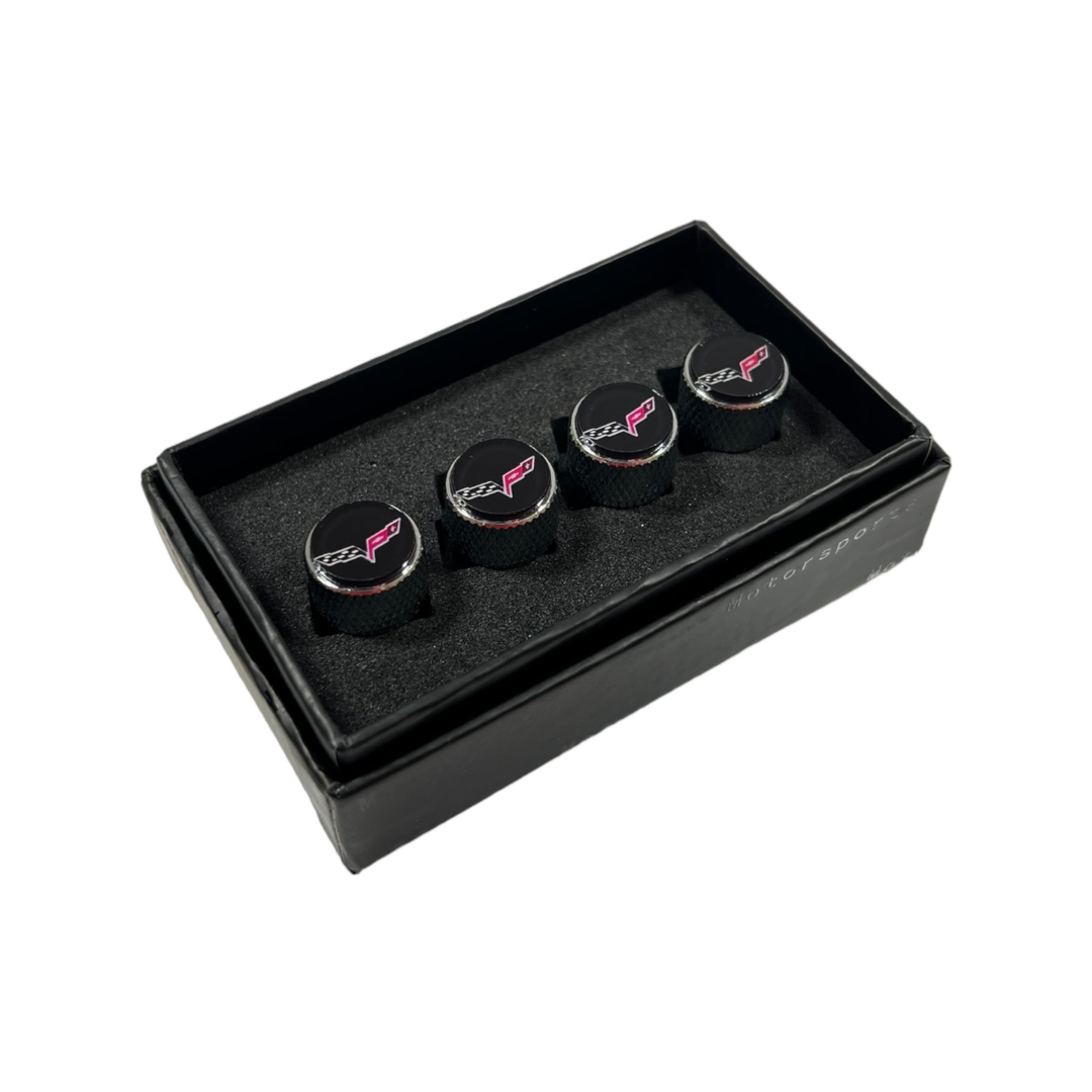 Chevrolet Corvette C6 Knurled Valve Stem Caps