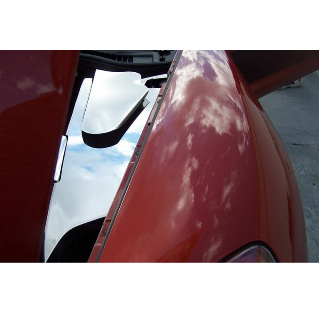 C6 Corvette Inner Fender Covers - 4Pc Polished Stainless Steel