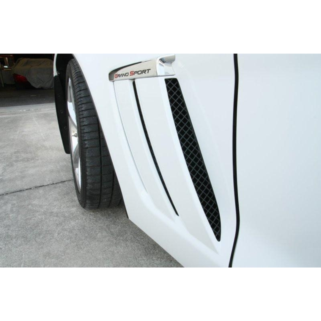 C6 Corvette Grand Sport Side Vent Grills - 6Pc "Blakk Stealth"