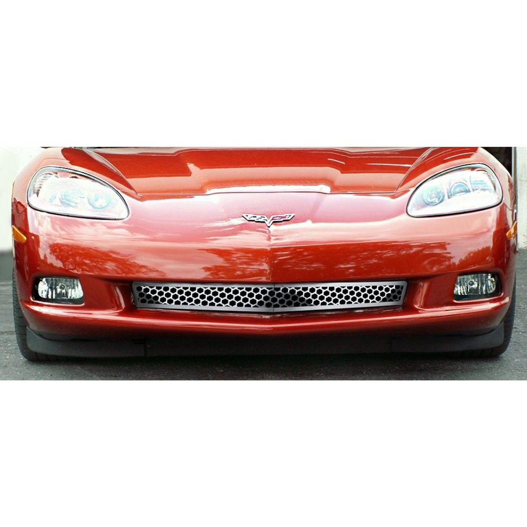 C6 Corvette Front Lower Grill | Matrix Series | Stainless Steel