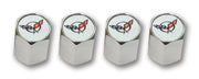 1997-2004 Corvette Valve Stem Caps Chrome W/C5 Logo-40010-Corvette-Store-Online