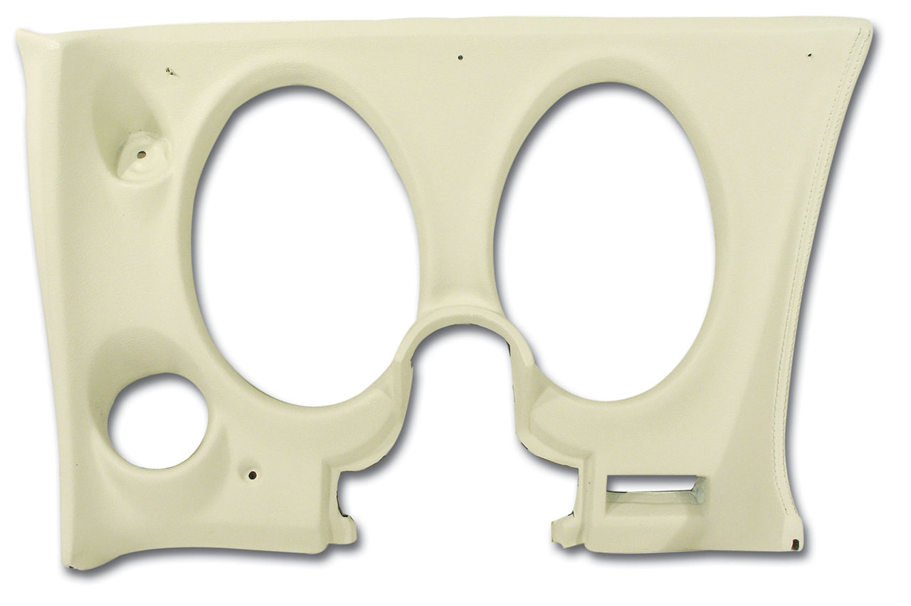 1976-1976 Corvette Dash Pad White Lower LH W/Air Conditioner-401876-Corvette-Store-Online
