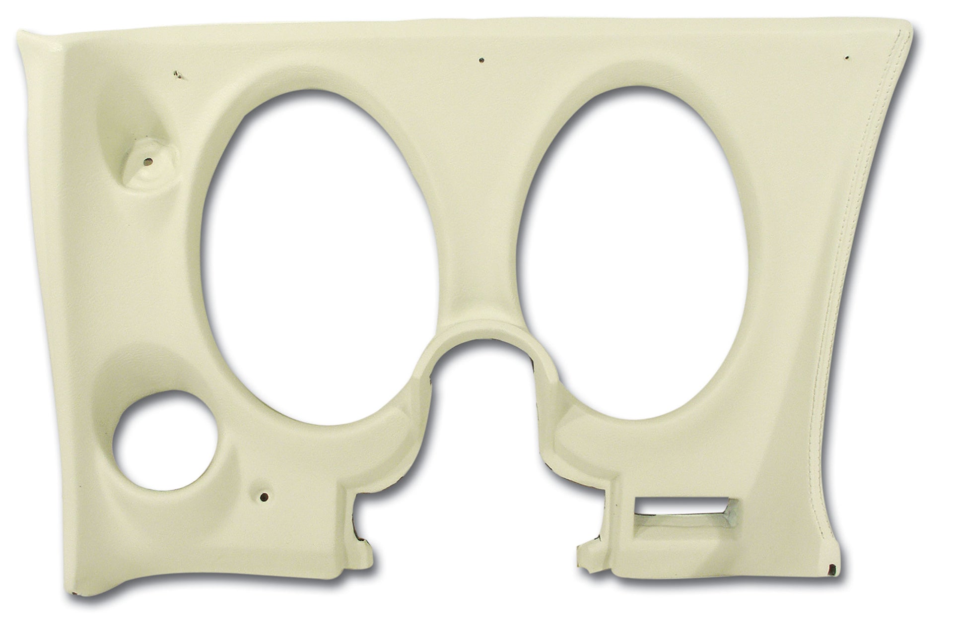 1976-1976 Corvette Dash Pad White Lower LH W/Air Conditioner-401876-Corvette-Store-Online