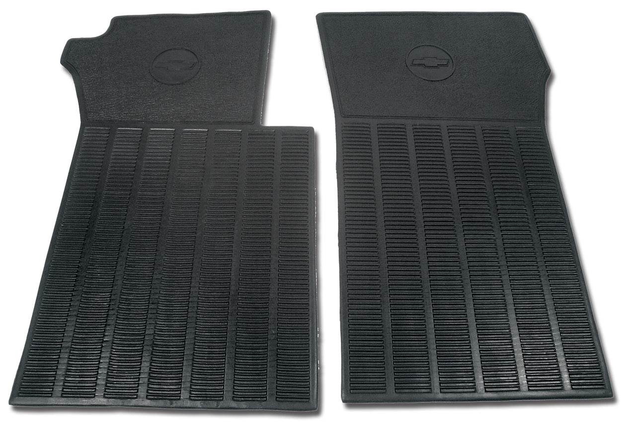 1963-1967 Corvette Mats Black Rubber-4060-Corvette-Store-Online
