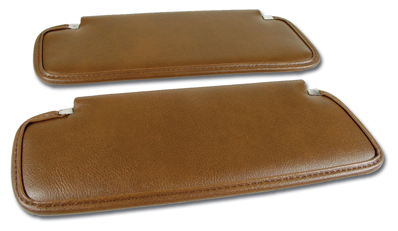 1973-1973 Corvette Sunvisors Dark Saddle Madrid-408223-Corvette-Store-Online