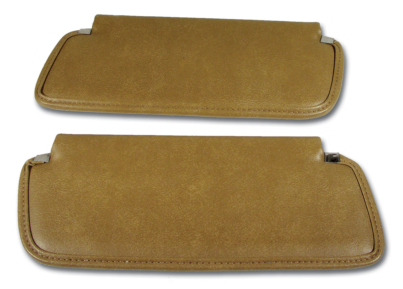 1974-1975 Corvette Sunvisors Medium Saddle Madrid-408351-Corvette-Store-Online