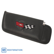 1982-1982 Corvette Sunvisor Charcoal Embroidered W/Logo-408721-Corvette-Store-Online