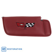 1982-1982 Corvette Sunvisor Red Embroidered W/Logo-408726-Corvette-Store-Online