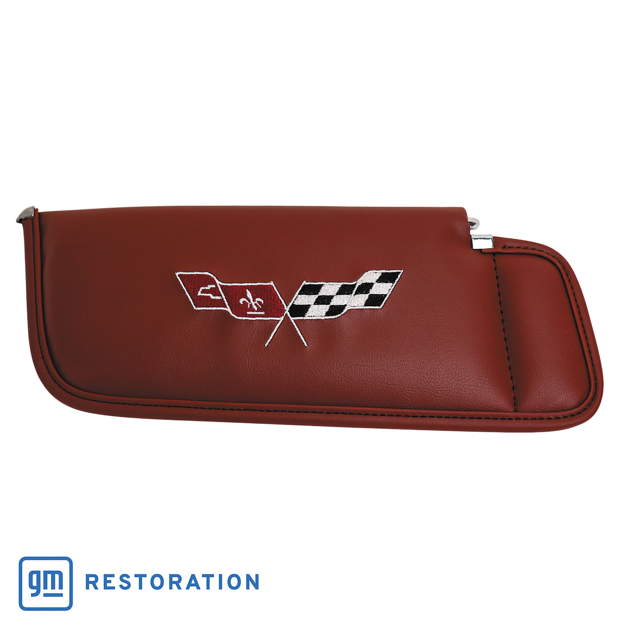 1978-1978 Corvette Sunvisor Saffron Embroidered W/Logo-408733-Corvette-Store-Online