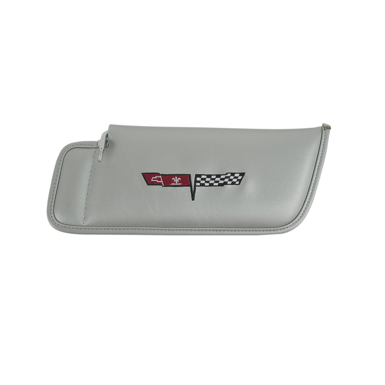 1981-1981 Corvette Sunvisor Silver Embroidered W/Logo-408764-Corvette-Store-Online