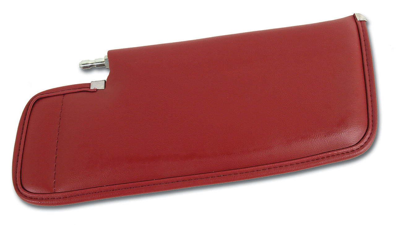 1982-1982 Corvette Sunvisor Red LH Telescopic W/Rod-408926-Corvette-Store-Online