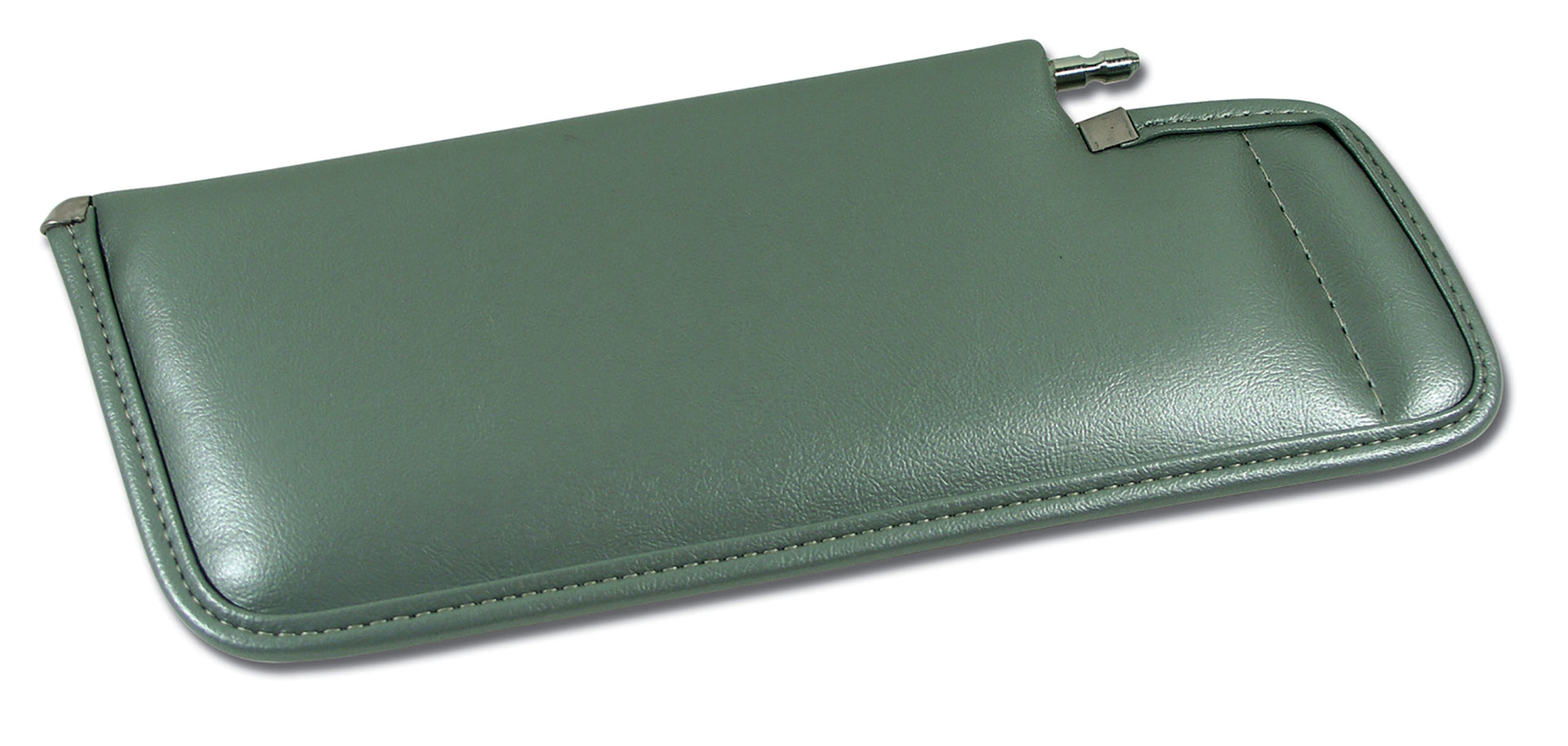 1982-1982 Corvette Sunvisor Silvergreen LH Telescopic W/Rod-408959-Corvette-Store-Online