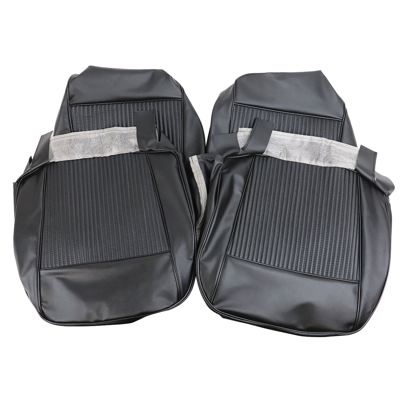 1961-1961 Corvette Leather Seat Covers Black-411920-Corvette-Store-Online