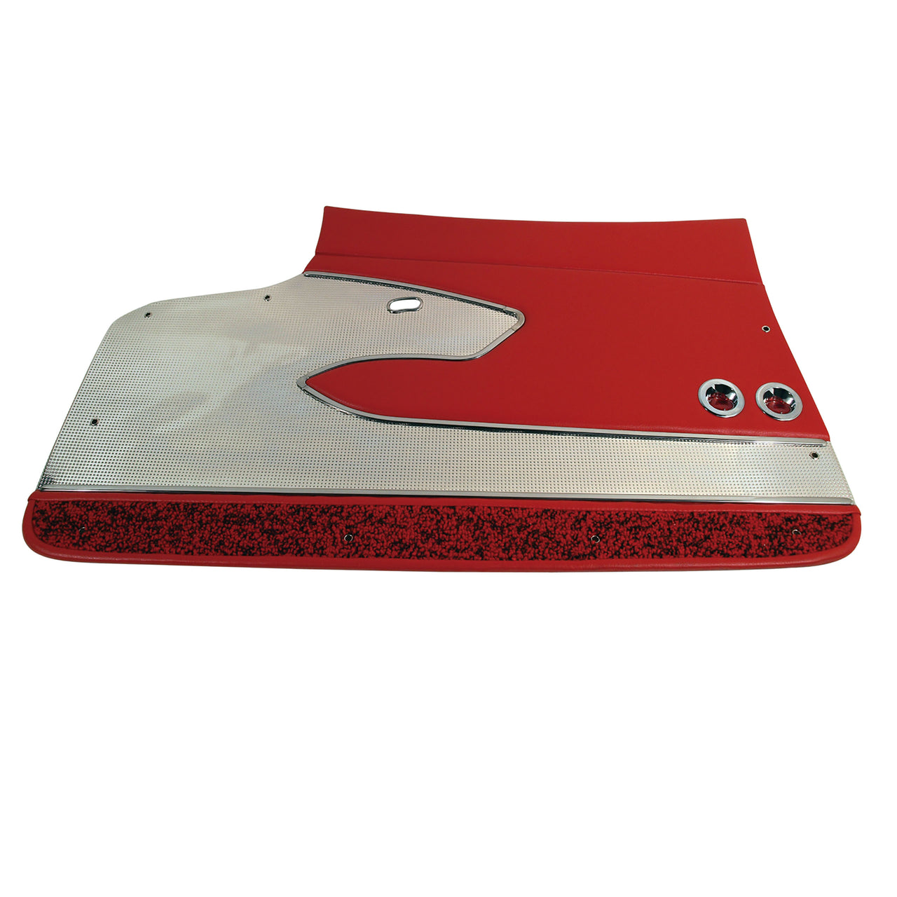 1960-1960 Corvette Door Panels Red Leather Deluxe-412235-Corvette-Store-Online