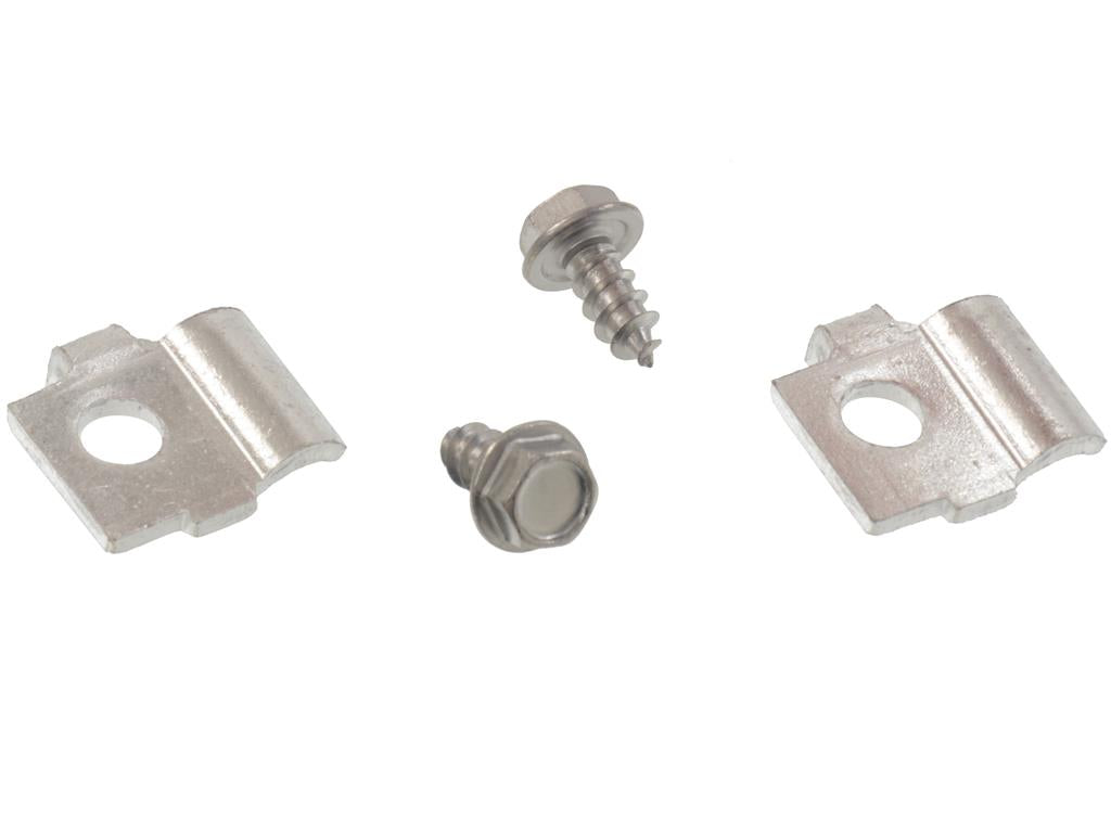 1958-1959 Corvette Hood Release Cable To Latch Retainers W/Screws 4 Piece-41252-Corvette-Store-Online