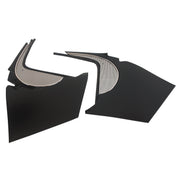 1959-1959 Corvette Deluxe Kick Panels W/Metal Insert & Trim - Black-412620-Corvette-Store-Online