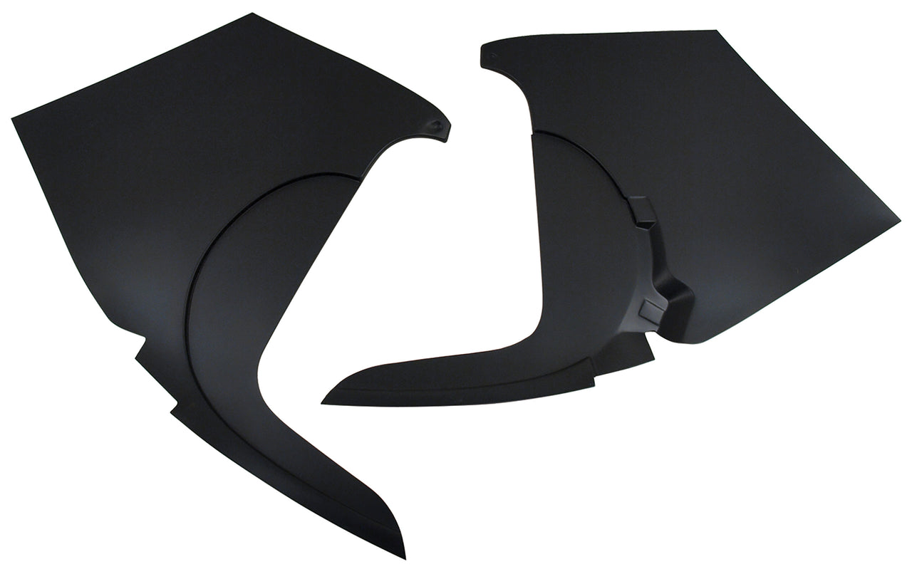 1958-1958 Corvette Kick Panels W/O Inserts - Charcoal-412704-Corvette-Store-Online