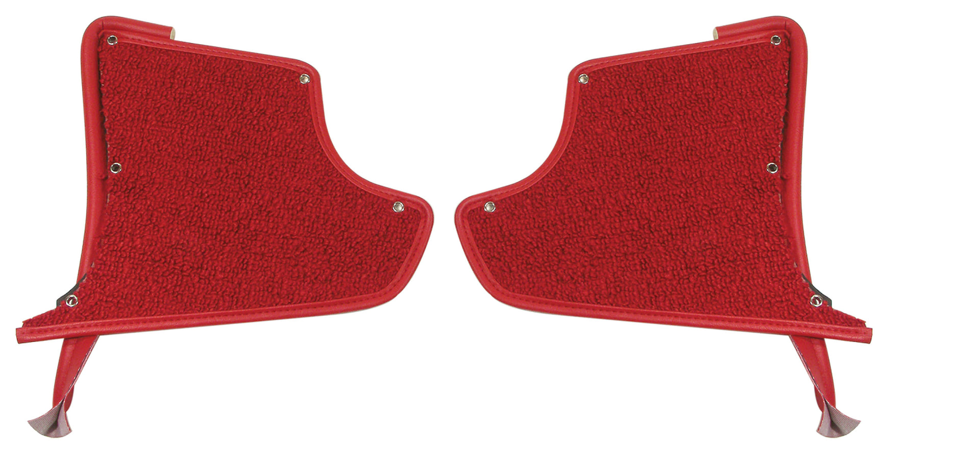 1963-1964 Corvette Kick Panels W/Carpet - Red-412835-Corvette-Store-Online