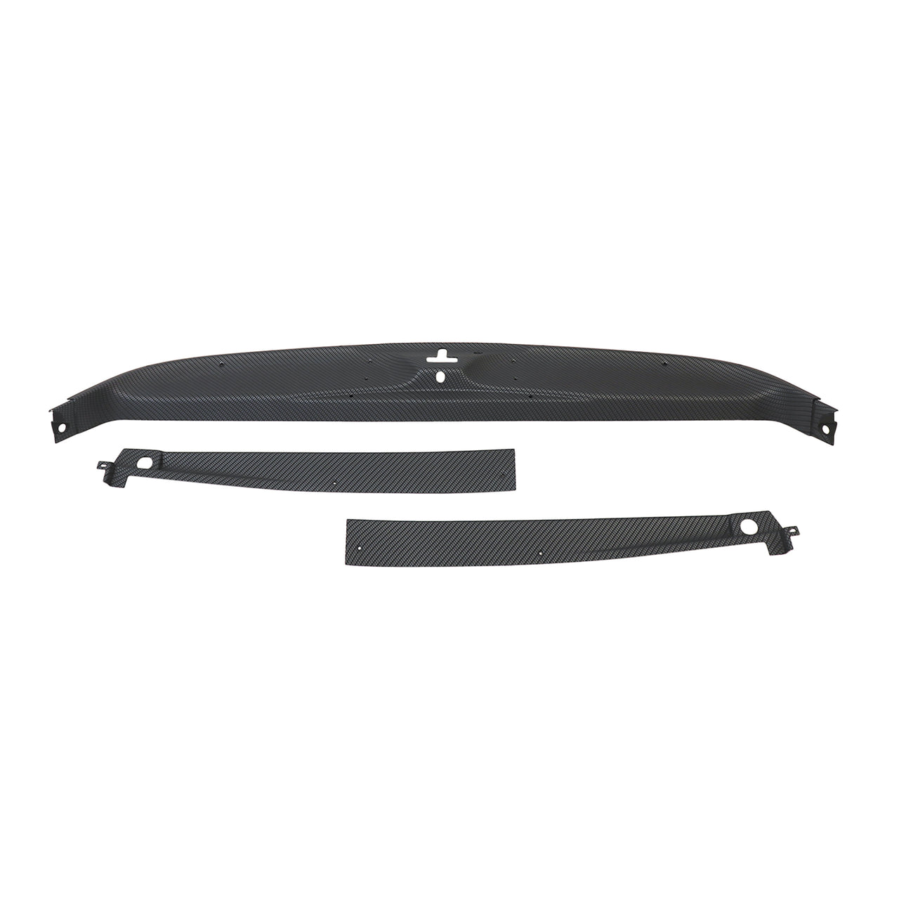 1984-1996 Corvette Hydro Carbon Fiber Rear Deck Trim - 3 Piece Set - Matte Finish-41365CM-Corvette-Store-Online