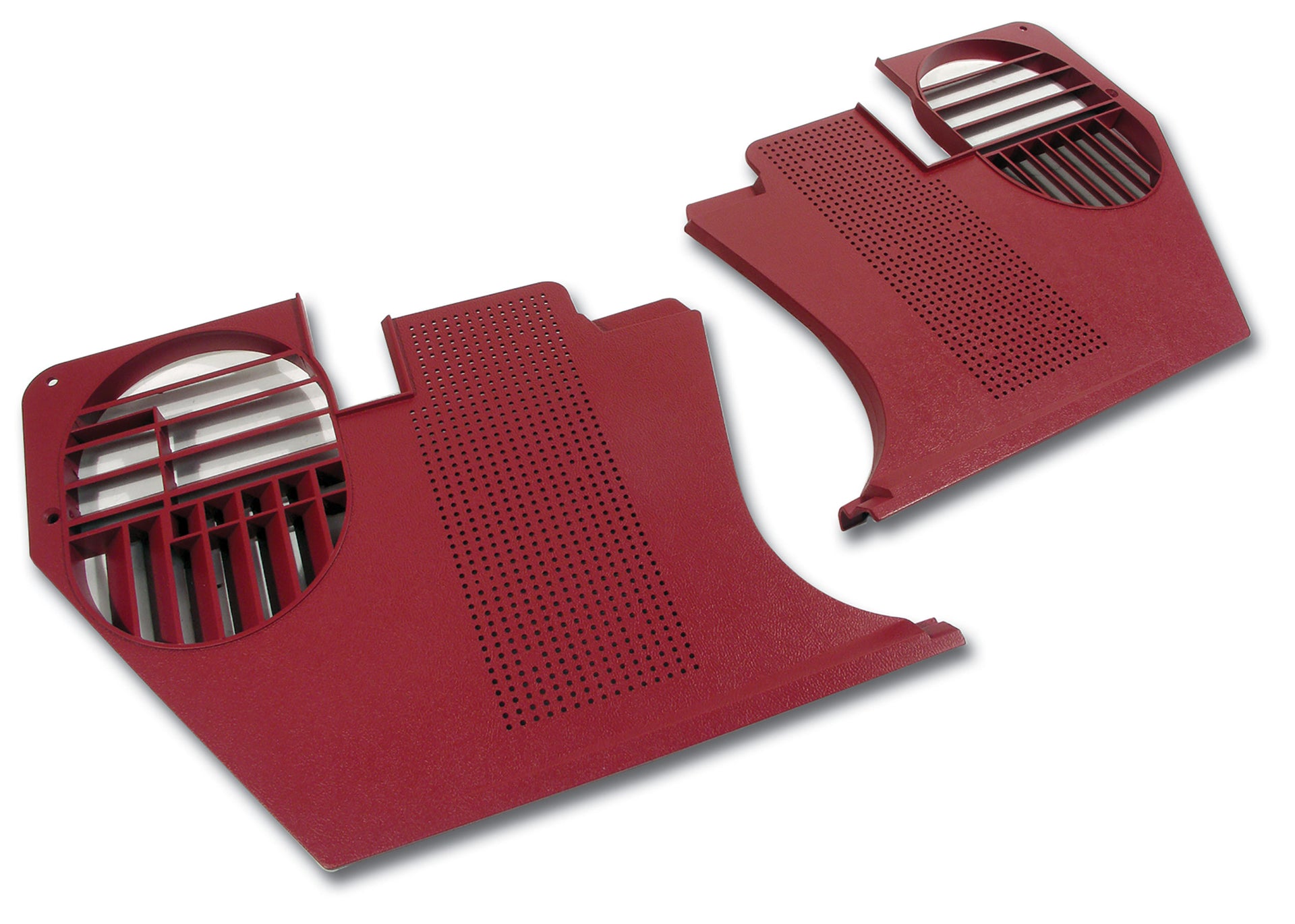 1977-1977 Corvette Kick Panels - Red-413824-Corvette-Store-Online