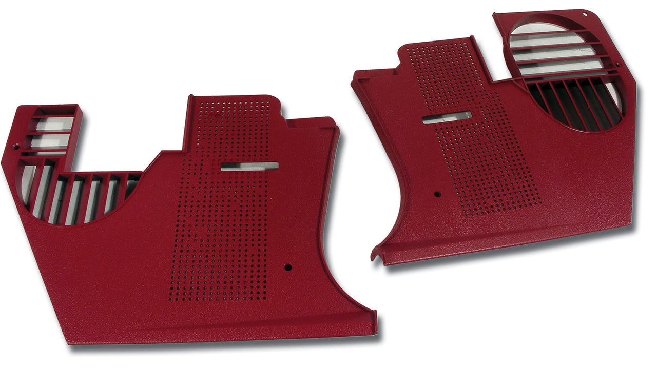 1978-1981 Corvette Kick Panels - Red-413924-Corvette-Store-Online
