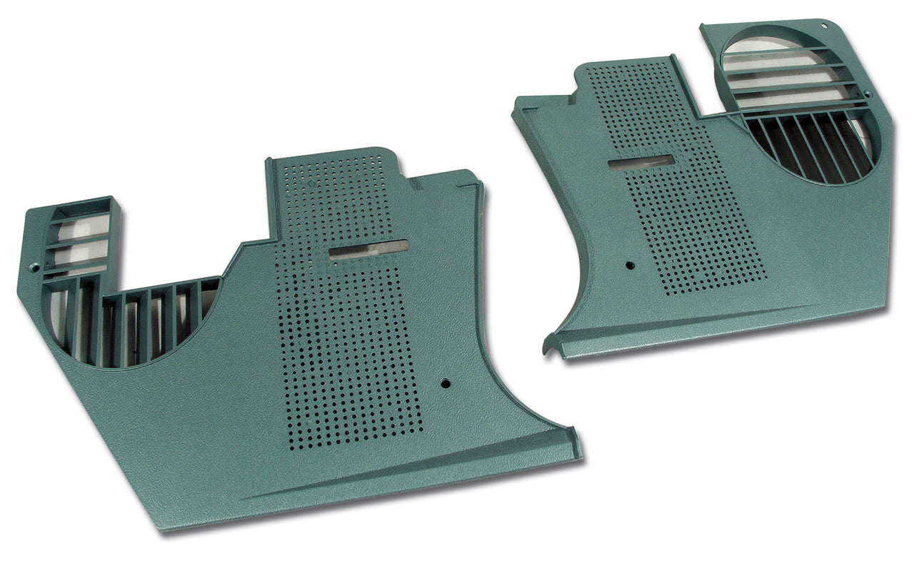 1982-1982 Corvette Kick Panels - Silvergreen-413959-Corvette-Store-Online