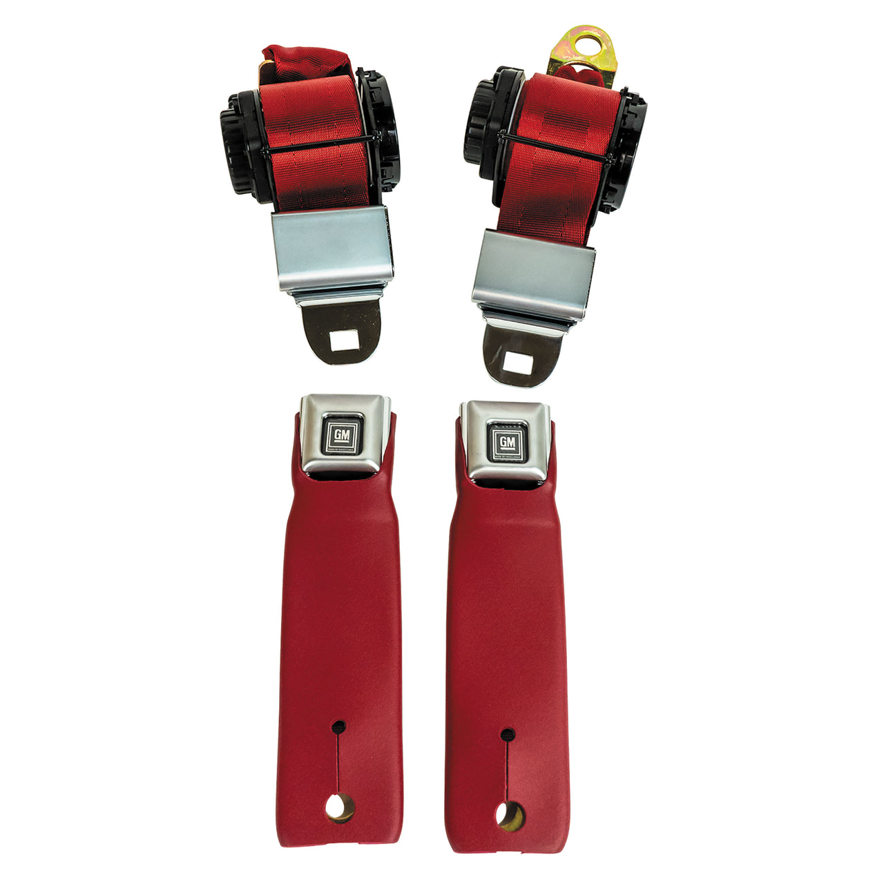 1978-1982 Corvette Black Lap & Shoulder Seat Belts - Single Retractor-41415-Corvette-Store-Online