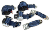 1972-1973 Corvette Seat Belts Lap & Shoulder - Dark Blue-41485-Corvette-Store-Online