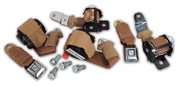 1972-1973 Corvette Seat Belts Lap & Shoulder - Light Saddle-41486-Corvette-Store-Online