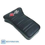 1976-1976 Corvette Center Armrest With Embroidered C3 Cross Flags - Bluegreen-414919E-Corvette-Store-Online