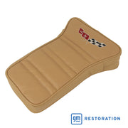 1978-1978 Corvette Center Armrest With Embroidered C3 Cross Flags - Doeskin-414950E-Corvette-Store-Online