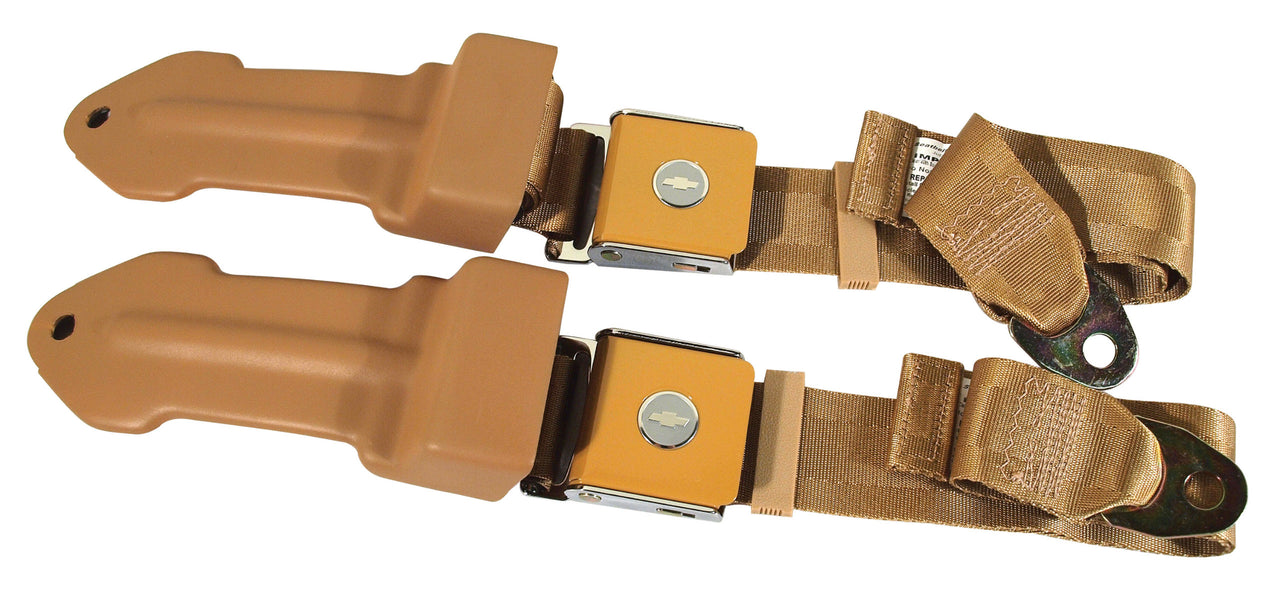 1965-1966 Corvette Seat Belts Lift Latch - Saddle-41554-Corvette-Store-Online